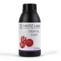 Фотополимер HARZ Labs Dental Cast Cherry, вишневый (500 гр)