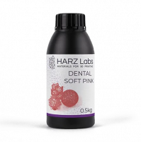 Фотополимер HARZ Labs Dental Pink Soft, розовый (500 гр)