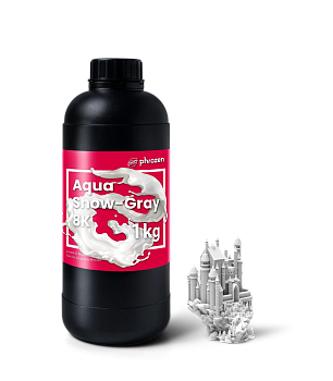 Фотополимерная смола Phrozen Aqua 8K Snow-Gray, светло-серый, 1 кг.