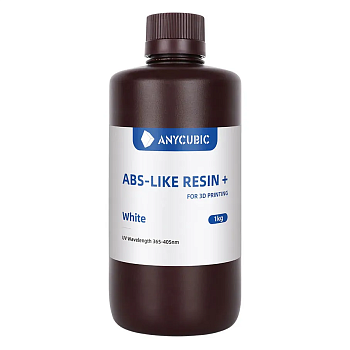 Фотополимерная смола Anycubic ABS-Like Resin+, белая (1 кг) 